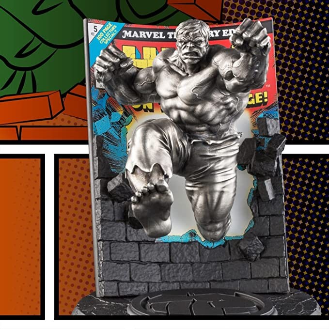 Royal Selangor Hand Finished Marvel Collection Tin Limited Edition Hulk Marvel Treasure Edition #5 Statue Gift
